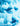 Medium Bright Blue "Heart Hands" Gnome Figure